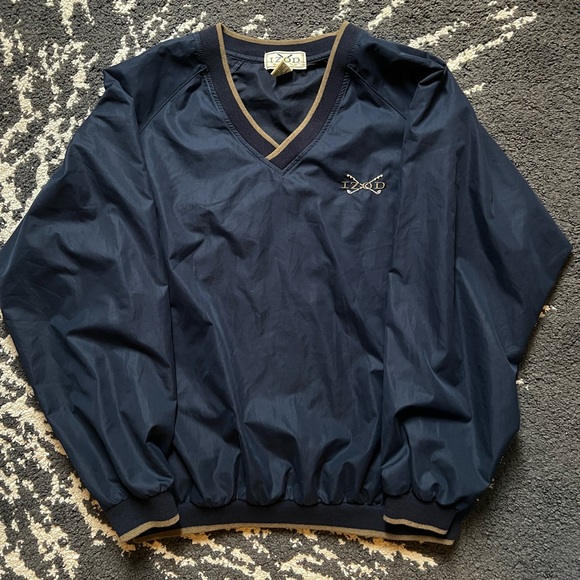 Dark Blue Izod Windbreaker - Picture 1 of 4